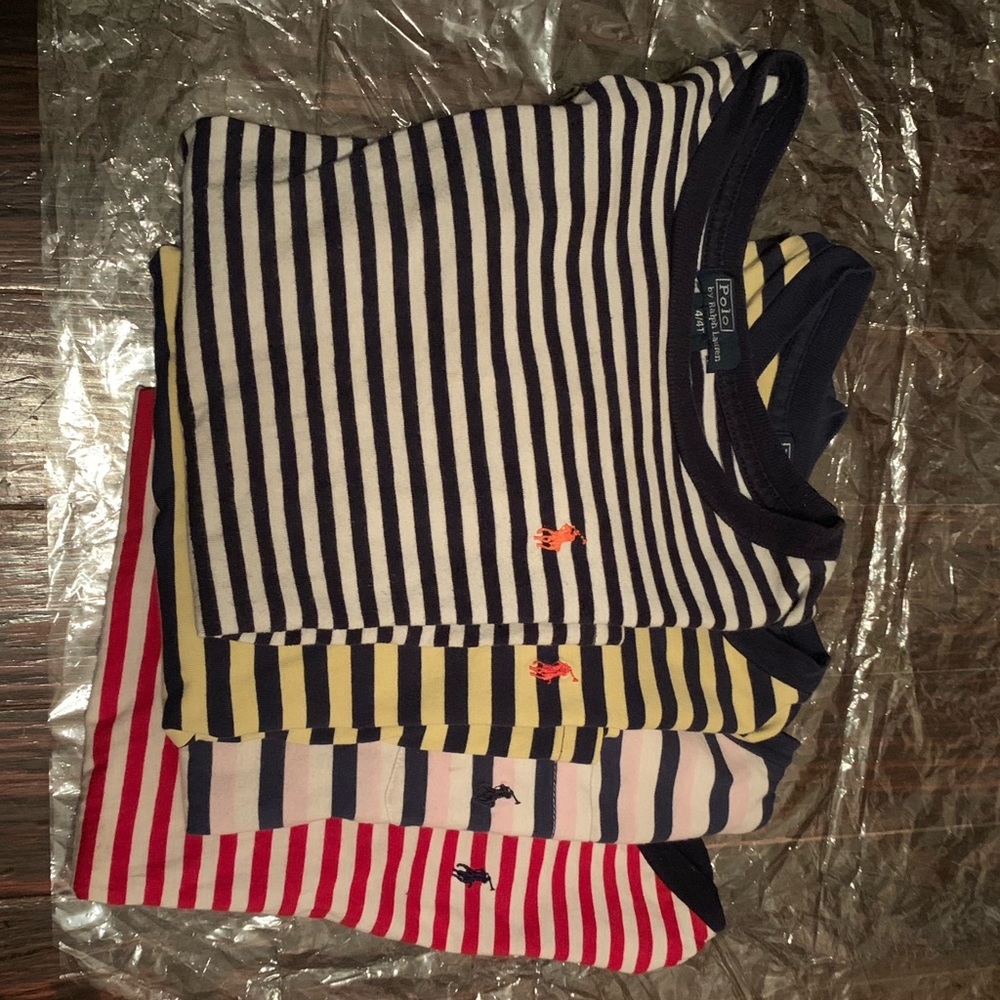 Children Striped colored polo shirts